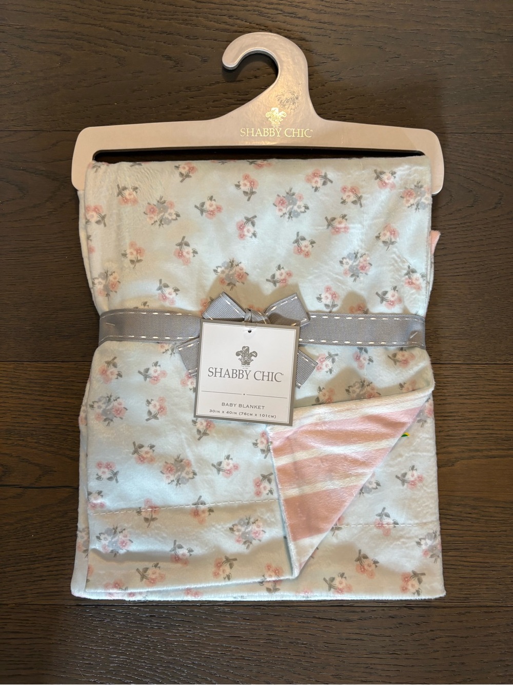 Simply Chic baby girl floral blanket new with tags